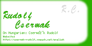 rudolf csermak business card